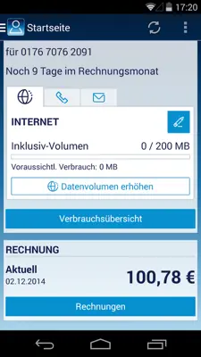 Mein o2 android App screenshot 13